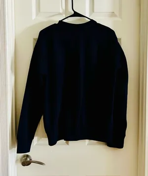 Navy Blue "New York" Crewneck Sweatshirt - Women's Sweater thumbnail 2