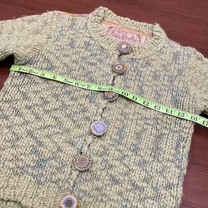 Free People Green Blue cardigan Sweater thumbnail 3