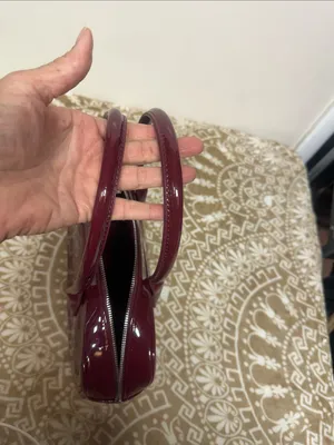 Urban Expression Patent Burgundy Top-Handle Satchel thumbnail 11