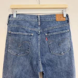 Levis Jeans Size 30 Blue Split Decision High Rise Straight‎ Denim Distressed 90s thumbnail 9