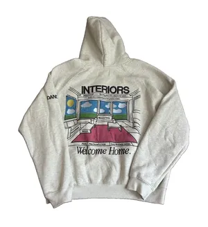 Dandy Interior Designer Home Oversized Lux Grey Hoodie Large thumbnail 1
