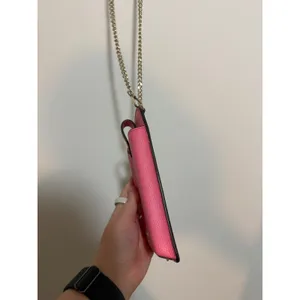 Kate Spade Phone Crossbody Womens Pink Leather Chain Strap Mini Bag Wallet thumbnail 10