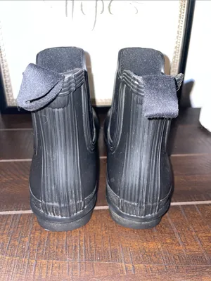 Hunter Original Black Short Chelsea Rain Boots Size 7 thumbnail 10