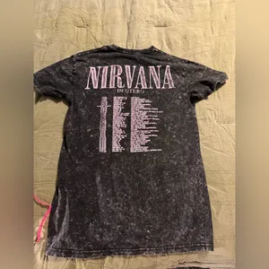 Nirvana In Utero Tour T Shirt Medium Acid Wash Band Tee thumbnail 4