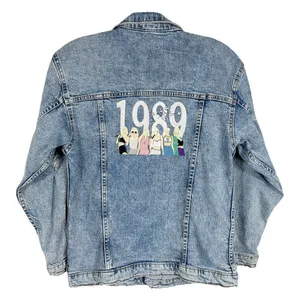 Art Class Taylor Swift Inspired Embroidered Jean Jacket 1989 Era Version 10 12 Large‎ 162 thumbnail 2