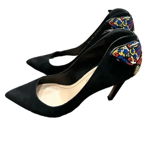 Christian Dior Bee Accent Suede Slingback Pumps size 36.5 thumbnail 2