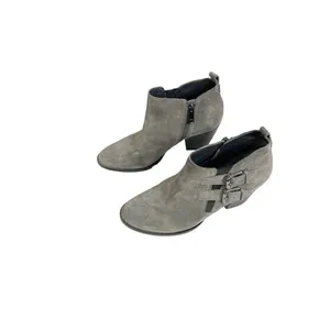 Ivanka Trump Womens Taren Ankle Boots Booties Gray Suede Block Heel Zip 8.5‎ M thumbnail 3