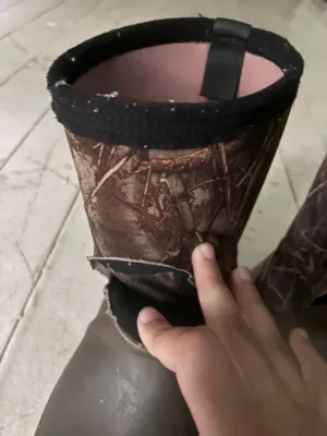 Women’s Brown Green Bogs Rubber Clog-Style Waterproof Boots Camouflage Shaft Footwear Tall Camo Work Boots thumbnail 2
