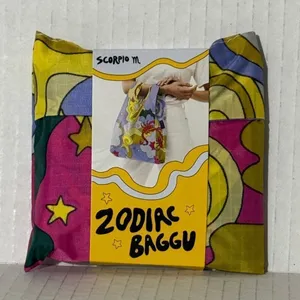 NEW Baggu BABY‎ Size Reusable Bag Tote Scorpio Zodiac Print Limited Edition Tote thumbnail 1