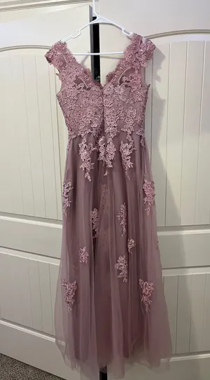 Amazon Dusty Rose Prom Dress thumbnail 3