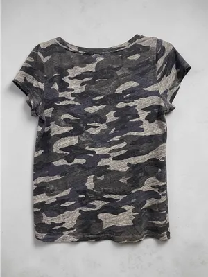 J. Crew Gray Camo Short Sleeve Tee thumbnail 4