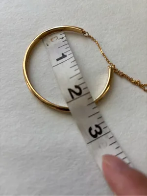 Jenny Bird Polished Gold Collar Necklace with Safety Chain thumbnail 6