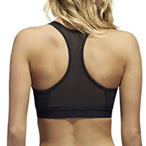 Adidas Top Cropped Activewear Sz Small Womens Sports Bra Logo Mesh Work Out Gym thumbnail 6