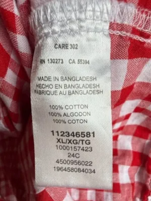 Wrangler Red and White Check Sleeveless Pearl Snap Button Down Shirt Sz XL thumbnail 5