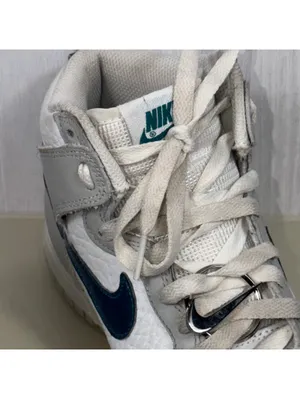 Nike Dunk High Rebel White Grey Teal Women’s 7 thumbnail 5