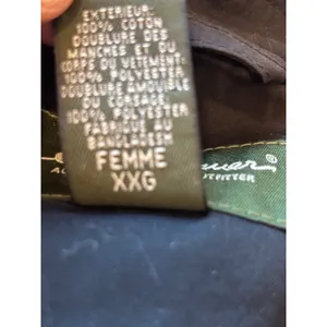 Eddie Bauer Womens Black Double Breasted Belted Trench Coat Jacket Size XL thumbnail 12