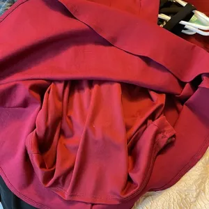 Lulus Skater Dress Womens S Burgundy Wine Sexy Open Back Strappy V-Neck Mini thumbnail 5