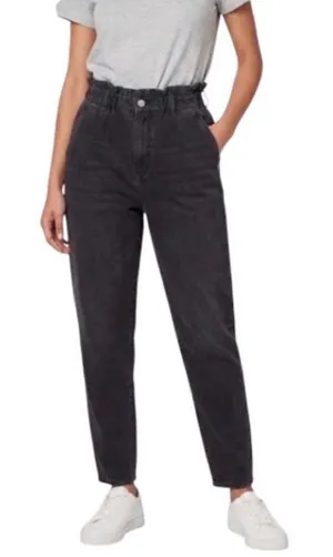 Zara Paperbag Barrel Leg Jeans thumbnail 1