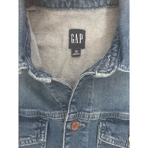 Gap Women Blue Denim Utility Jumpsuit Short Sleeve Button Front Romper Size 10 thumbnail 4