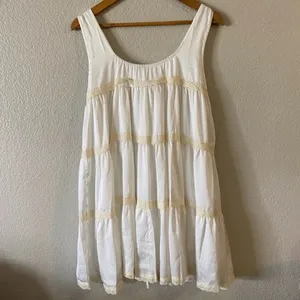 LOUCIA Tiered Lace Babydoll Dress Cottagecore romantic milkmaid festival Small thumbnail 13