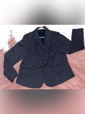 torrid Navy and White Polka Dot Blazer - Women thumbnail 4
