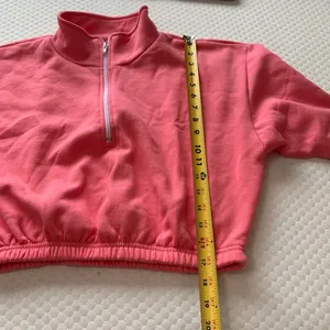 American Apparel Crop top sweater long sleeve top athletic cozy cute Los Angeles apparel thumbnail 4