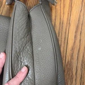 Banana Republic Peddled‎ Leather Shoulder Bag Taupe thumbnail 10