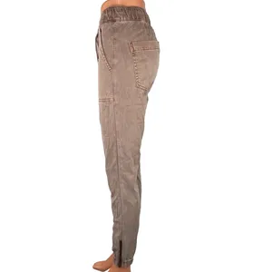 American Eagle Tan Beige Drawstring Cargo Skinny Zip Utility Jogger Pants Sz 6 thumbnail 2