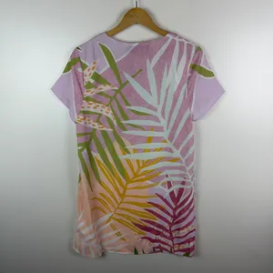 MINKPINK Palm Springs Tee Dress Small Tropical Colorful‎ Pastel Resort Vacation thumbnail 4