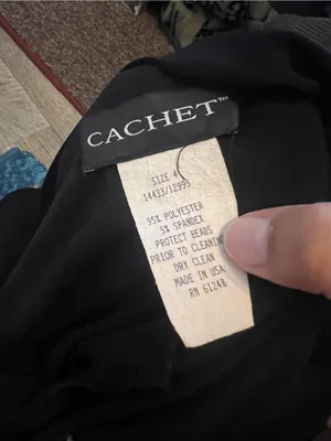 Cachet black mini dress size 4 thumbnail 12