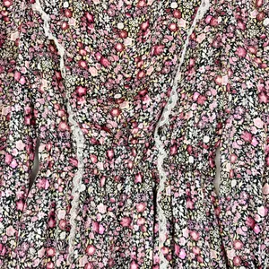 For Love & Lemon Grace Mini Dress Size Small Floral Lined Boho Prairie Feminine thumbnail 8