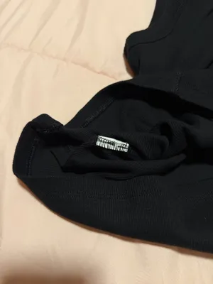 ZARA Black Ribbed Tank thumbnail 4