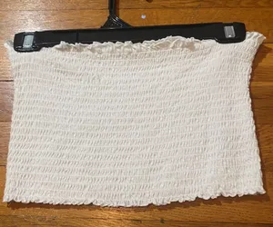 Garage White tube top thumbnail 1