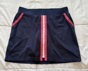 Belyn Key Skirt Skort Womens Small Blue‎ Tennis Golf Pickleball Preppy Pockets thumbnail 1