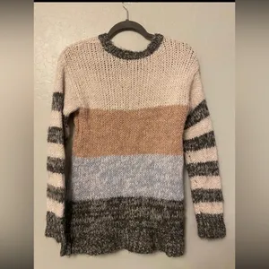 ⭐️American eagle outfitters striped jegging wool blend sweater size XS thumbnail 6