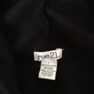 Womens Rue 21 Los Angeles California Zip Up Sweatshirt Hoodie Black Size Large thumbnail 5