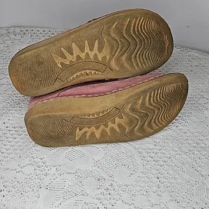 Nomadas pink leather suede faux fur lace up ankle boots booties sz 6.5 thumbnail 6