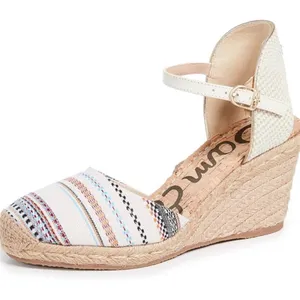 Sam Edelman Payton Espadrille Flats Size 8 Natural Jute Platform Summer Shoes thumbnail 1