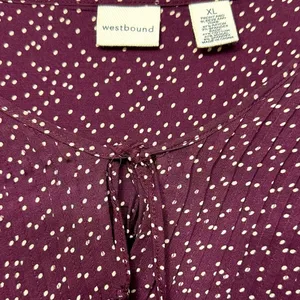 Westbound Women’s Floral‎ Print Long Sleeve Size XL Top thumbnail 9