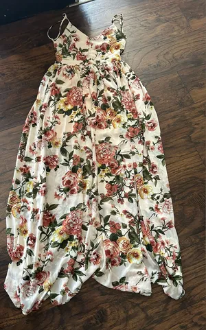 Floral Spaghetti Strap Dress large thumbnail 1