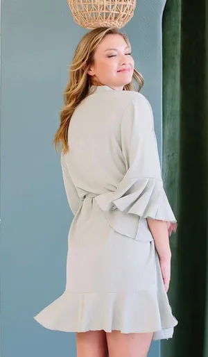 Bridal Robe Green thumbnail 6
