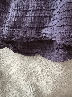 EUC Women’s aerie Tiered Mini Skirt in Navy Tie-Dye Size M thumbnail 5