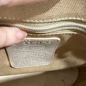 Elegant Cream and Brown Women's Handbag thumbnail 10