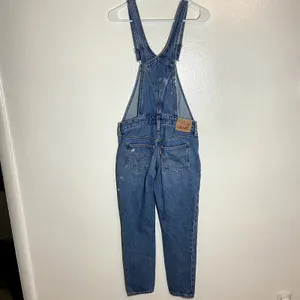 Levi's Bib Overalls Jeans 100% Cotton Adjustable Distressed Straight Med Wash XS thumbnail 8
