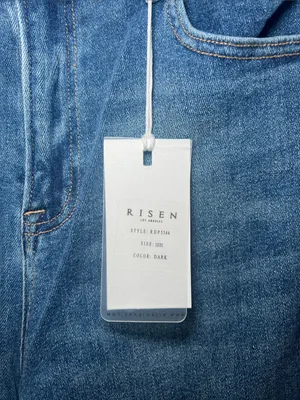 Risen Jeans Wide Leg High-Rise Women's Jeans - Dark Blue thumbnail 2