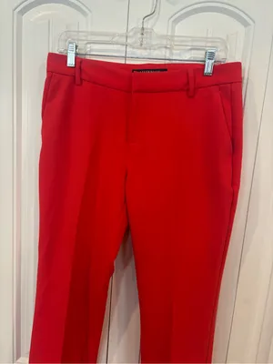 Liverpool red Kelsey flare trousers size 6/28 thumbnail 3