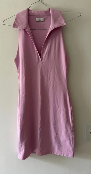 Aritzia Babaton Contour Polo Mini Dress in Lyrical Lilac Size Medium Tennis Prep thumbnail 1