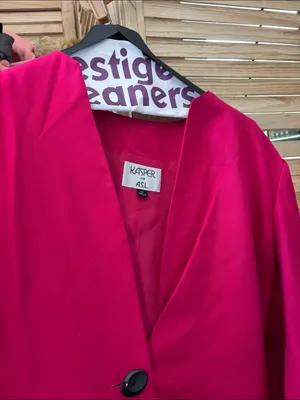 Kasper Women's Hot Pink Single-Button Blazer 16 thumbnail 2
