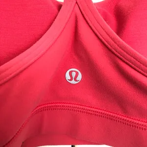 Coral lululemon Flow Y Nulu Bra Size 12 thumbnail 4