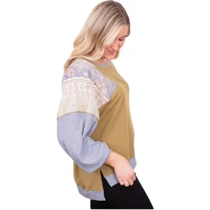 We The Free FREE PEOPLE Feelin it‎ Colorblock Army Combo T-Shirt Size XS OB1068176 $98 thumbnail 6